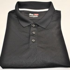 FILA GOLF POLO T-SHIRT BLACK SIZE XL